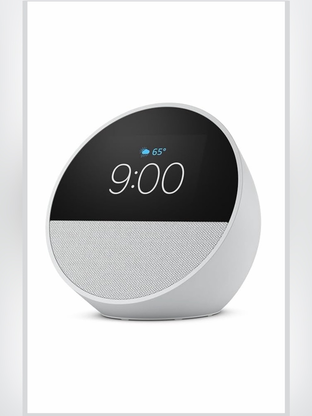 Amazon Echo Spot (newest model) | Smart Speaker/Clock | White | new w/o box